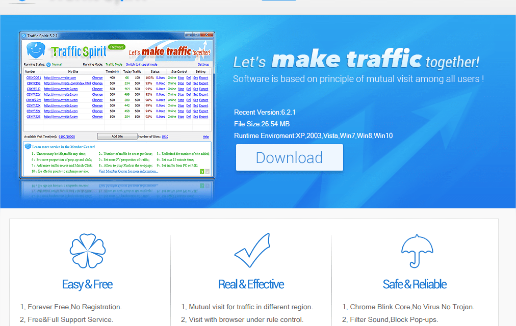 traffic spirit software